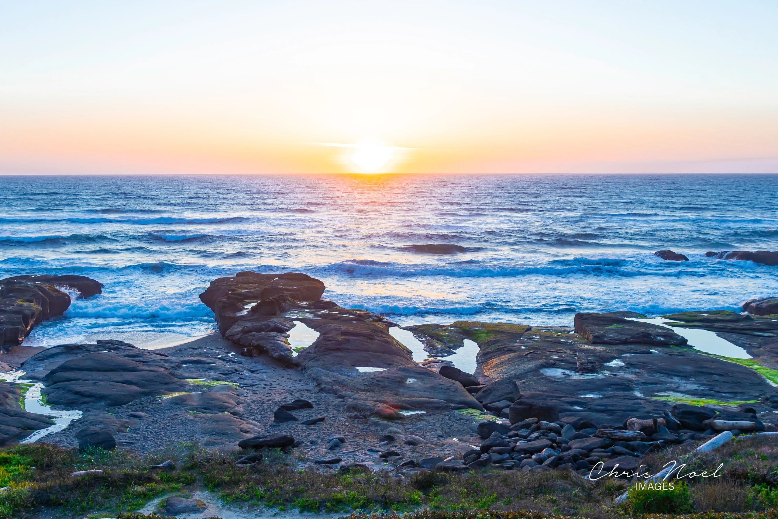 Oregon coastline beach landscape
